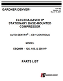 Gardner Denver EBQ99M Parts List Manual